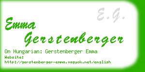 emma gerstenberger business card